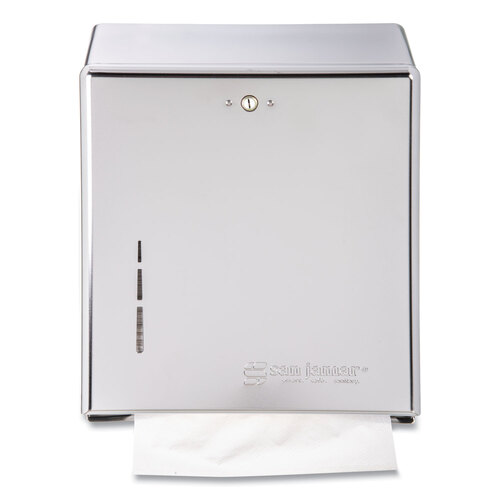 C-Fold/Multifold Towel Dispenser, 11.38 x 4 x 14.75, Chrome C-Fold/Multifold Towel Dispenser, 11.38 x 4 x 14.75, Chrome