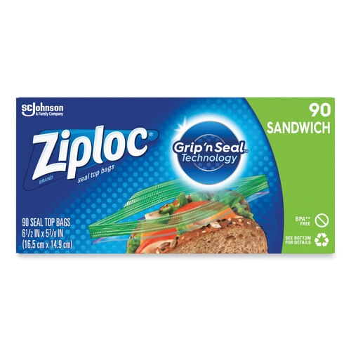 Resealable Sandwich Bags, 1.2 mil, 6.5 Resealable Sandwich Bags, 1.2 mil, 6.5