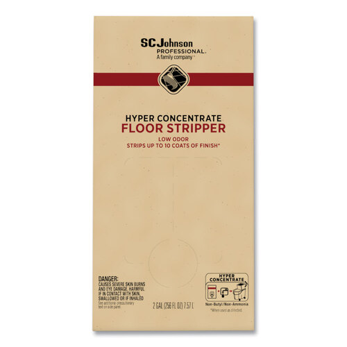 SJN680076 - SC Johnson Professional - Hyper Concentrate Floor Stripper, Low Odor, 2 gal Bag-in-Box