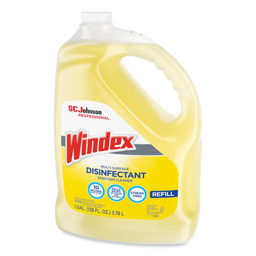 SJN682265EA - SC Johnson Professional - SC Johnson Professional Windex&reg; Multi-Surface Disinfectant Cleaner, Citrus, 1 gal Bottle