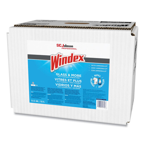 SJN696502 - SC Johnson Professional - Glass Cleaner with Ammonia-D, 5 gal Bag-in-Box Dispenser