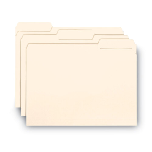 SMD10230 - Smead - Interior File Folders, 1/3-Cut Tabs: Assorted, Letter Size, 0.75&quot; Expansion, Manila, 100/Box