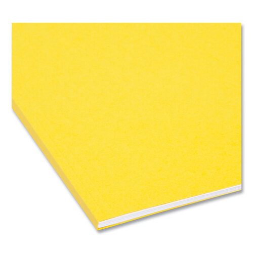 SMD10271 - Smead - Interior File Folders, 1/3-Cut Tabs: Assorted, Letter Size, 0.75&quot; Expansion, Yellow, 100/Box