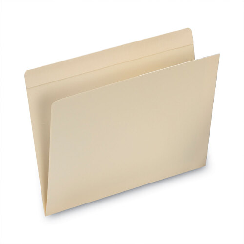 SMD10315 - Smead - Top Tab File Folders with Inside Pocket, Straight Tabs, Letter Size, Manila, 50/Box