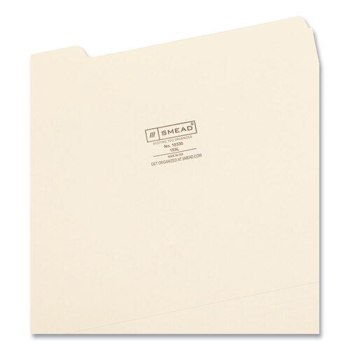 SMD10330 - Smead - Manila File Folders, 1/3-Cut Tabs: Assorted, Letter Size, 0.75&quot; Expansion, Manila, 100/Box