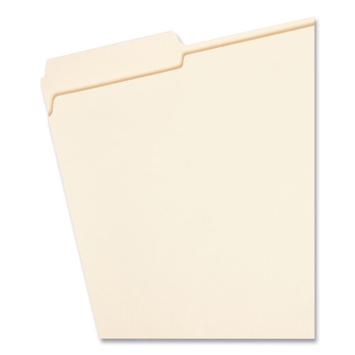 SMD10334 - Smead - Reinforced Tab Manila File Folders, 1/3-Cut Tabs: Assorted, Letter Size, 0.75&quot; Expansion, 11-pt Manila, 100/Box