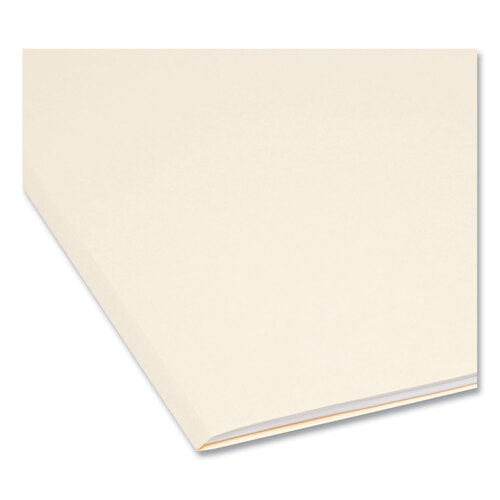 SMD10334 - Smead - Reinforced Tab Manila File Folders, 1/3-Cut Tabs: Assorted, Letter Size, 0.75&quot; Expansion, 11-pt Manila, 100/Box
