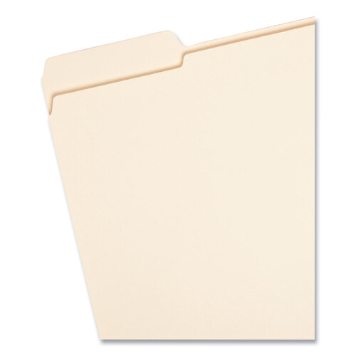 SMD10335 - Smead - Reinforced Tab Manila File Folders, 1/3-Cut Tabs: Left Position, Letter Size, 0.75&quot; Expansion, 11-pt Manila, 100/Box