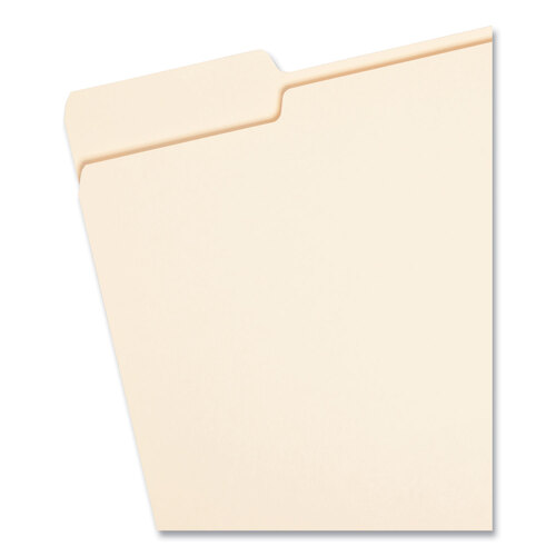 SMD10338 - Smead - Top Tab File Folders with Antimicrobial Product Protection, 1/3-Cut Tabs: Assorted, Letter, 0.75&quot; Expansion, Manila, 100/Box