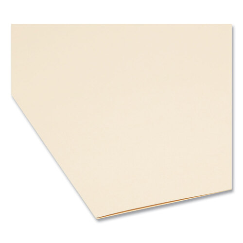 SMD10339 - Smead - 100% Recycled Manila Top Tab File Folders, 1/3-Cut Tabs: Assorted, Letter Size, 0.75&quot; Expansion, Manila, 100/Box