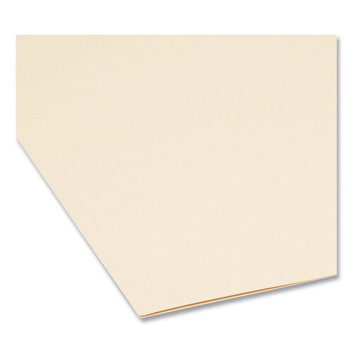 SMD10347 - Smead - 100% Recycled Reinforced Top Tab File Folders, 1/3-Cut Tabs: Assorted, Letter Size, 0.75&quot; Expansion, Manila, 100/Box