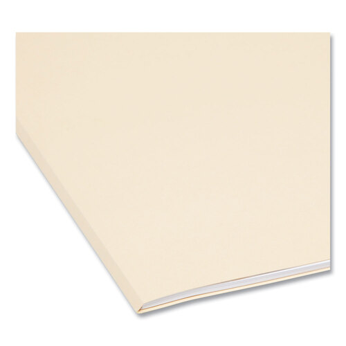 SMD10347 - Smead - 100% Recycled Reinforced Top Tab File Folders, 1/3-Cut Tabs: Assorted, Letter Size, 0.75&quot; Expansion, Manila, 100/Box