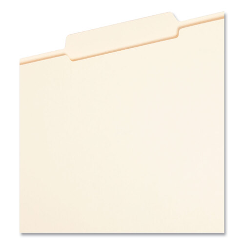 SMD10376 - Smead - Reinforced Guide Height File Folders, 2/5-Cut Tabs: Right of Center Position, Letter Size, 0.75&quot; Expansion, Manila, 100/Box