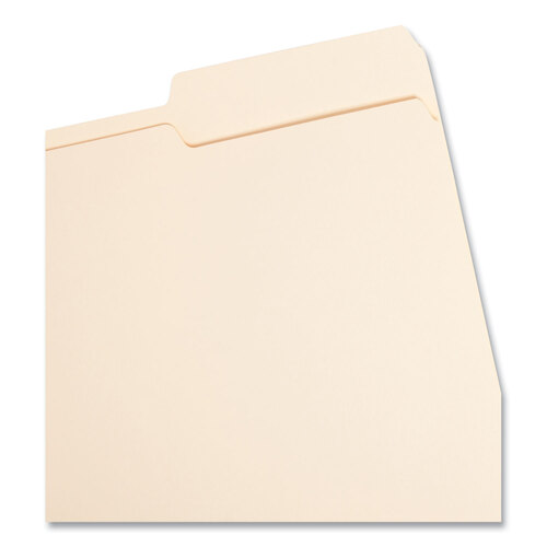 SMD10385 - Smead - Manila Guide Height Systems File Folders, 2/5-Cut Tabs: Right of Center, Letter Size, 0.75&quot; Expansion, Manila, 100/Box