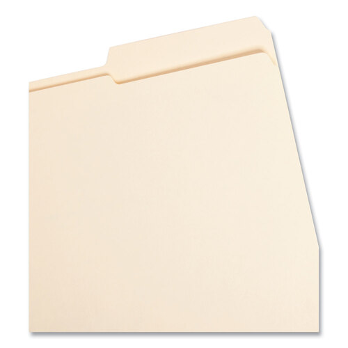 SMD10386 - Smead - Reinforced Guide Height File Folders, 2/5-Cut Tabs: Right Position, Letter Size, 0.75&quot; Expansion, Manila, 100/Box