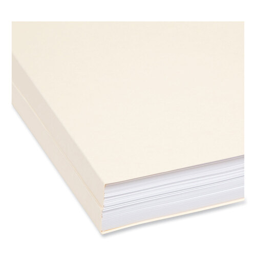 SMD10405 - Smead - Expandable Heavyweight File Folders, 1/3-Cut Tabs: Assorted, Letter Size, 1.5&quot; Expansion, Manila, 50/Box