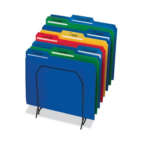 SMD10500 - Smead - Top Tab Poly Colored File Folders, 1/3-Cut Tabs: Assorted, Letter Size, 0.75&quot; Expansion, Assorted Colors, 24/Box