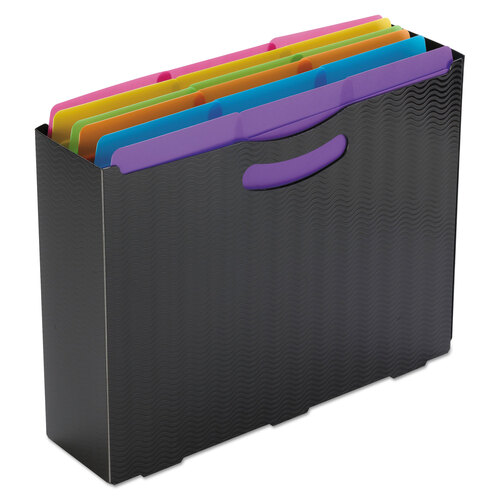 SMD10515 - Smead - SuperTab Top Tab File Folders, 1/3-Cut Tabs: Assorted, Letter Size, 0.75&quot; Expansion, Polypropylene, 18/Pack