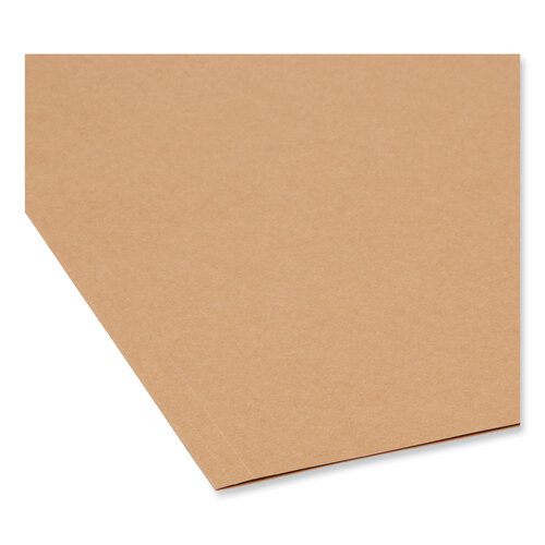 SMD10830 - Smead - Heavyweight Kraft File Folder, 1/3-Cut Tabs: Assorted, Letter Size, 0.75&quot; Expansion, 17-pt Kraft, Brown, 50/Box
