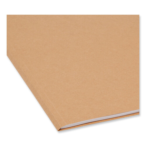 SMD10830 - Smead - Heavyweight Kraft File Folder, 1/3-Cut Tabs: Assorted, Letter Size, 0.75&quot; Expansion, 17-pt Kraft, Brown, 50/Box