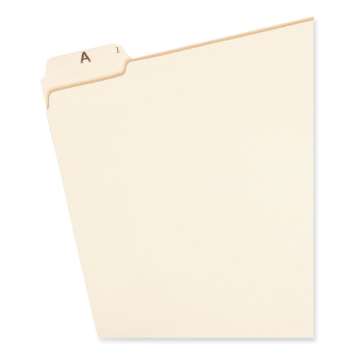 SMD11777 - Smead - Indexed File Folder Sets, 1/5-Cut Prelabeled Tabs: A to Z, Letter Size, 0.75&quot; Expansion, Manila, 25/Set
