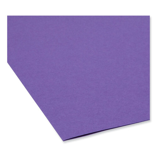 SMD11948 - Smead - Colored File Folders, 1/3-Cut Tabs: Assorted, Letter Size, 0.75&quot; Expansion, Assorted: Gray/Maroon/Navy/Purple/Teal, 100/Box