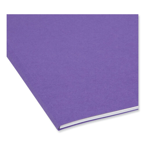 SMD11948 - Smead - Colored File Folders, 1/3-Cut Tabs: Assorted, Letter Size, 0.75&quot; Expansion, Assorted: Gray/Maroon/Navy/Purple/Teal, 100/Box