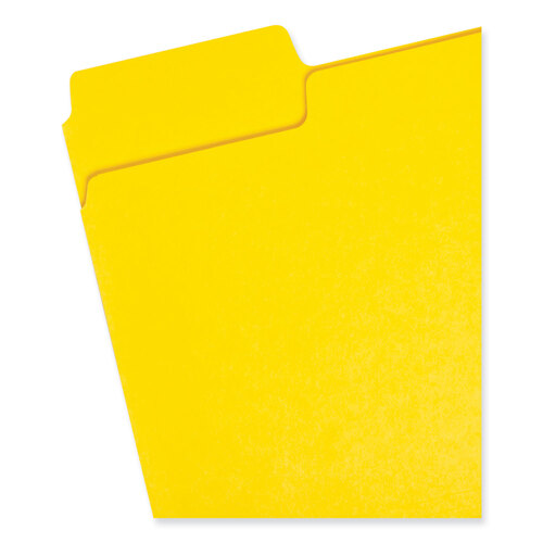 SMD11956 - Smead - SuperTab Colored File Folders, 1/3-Cut Tabs: Assorted, Letter Size, 0.75&quot; Expansion, 11-pt Stock, Color Assortment 1, 24/Pack