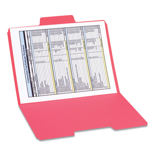 SMD11957 - Smead - SuperTab Colored File Folders, 1/3-Cut Tabs: Assorted, Letter Size, 0.75&quot; Expansion, 11-pt Stock, Assorted Colors, 24/Pack