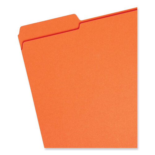 SMD11993 - Smead - Reinforced Top Tab Colored File Folders, 1/3-Cut Tabs: Assorted, Letter Size, 0.75&quot; Expansion, Assorted Colors, 100/Box