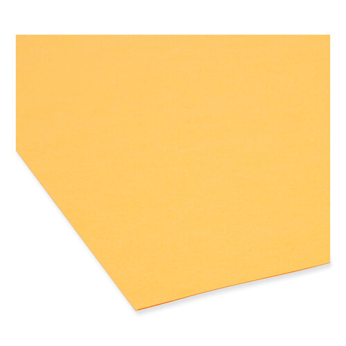 SMD12234 - Smead - Reinforced Top Tab Colored File Folders, 1/3-Cut Tabs: Assorted, Letter Size, 0.75&quot; Expansion, Goldenrod, 100/Box