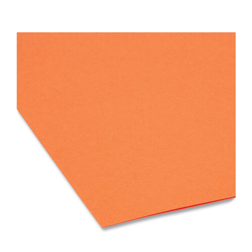 SMD12543 - Smead - Colored File Folders, 1/3-Cut Tabs: Assorted, Letter Size, 0.75&quot; Expansion, Orange, 100/Box