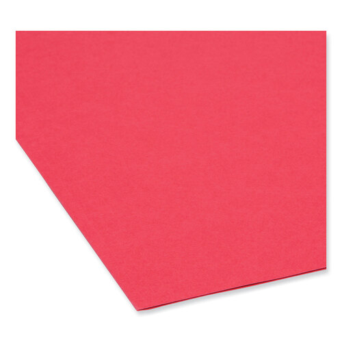 SMD12743 - Smead - Colored File Folders, 1/3-Cut Tabs: Assorted, Letter Size, 0.75&quot; Expansion, Red, 100/Box