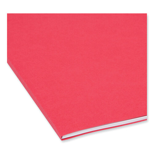 SMD12743 - Smead - Colored File Folders, 1/3-Cut Tabs: Assorted, Letter Size, 0.75&quot; Expansion, Red, 100/Box