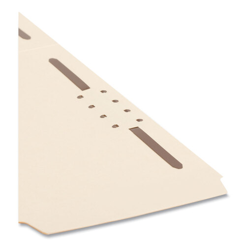 SMD14545 - Smead - SuperTab Reinforced Guide Height Fastener Folders, 14-pt Manila, 0.75&quot; Expansion, 2 Fasteners, Letter Size, Manila, 50/Box