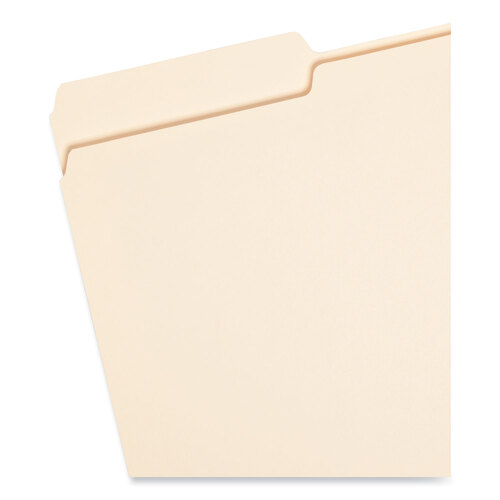 SMD15338 - Smead - Top Tab File Folders with Antimicrobial Product Protection, 1/3-Cut Tabs: Assorted, Legal, 0.75&quot; Expansion, Manila, 100/Box