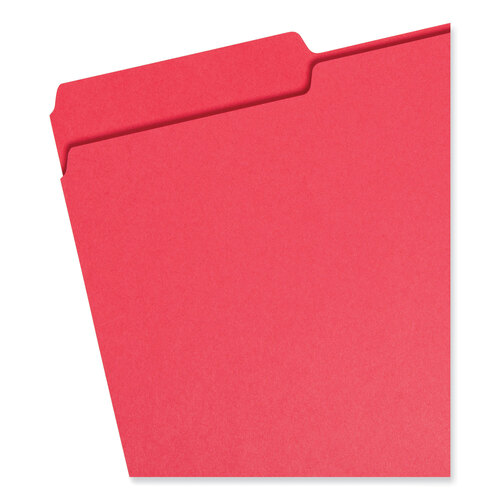 SMD16943 - Smead - Colored File Folders, 1/3-Cut Tabs: Assorted, Legal Size, 0.75&quot; Expansion, Assorted Colors, 100/Box