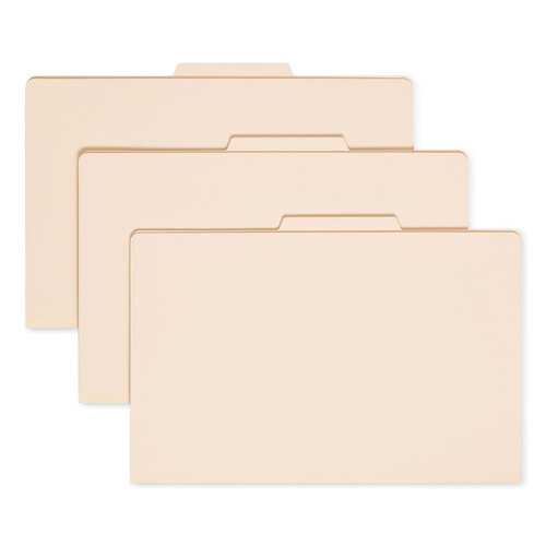 SMD18700 - Smead - Four-Section Top Tab Classification Folders, 2&quot; Expansion, 1 Divider, 4 Fasteners, Legal Size, Manila, 10/Box