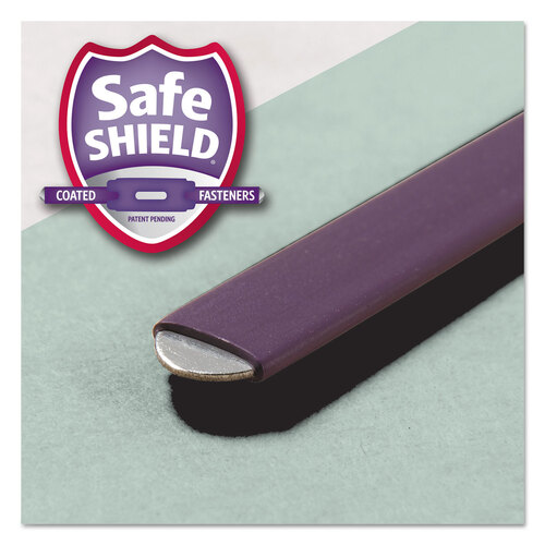 SMD19981 - Smead - SuperTab Pressboard Fastener Folders with Two SafeSHIELD Fasteners, 2&quot; Expansion, Legal Size, Gray-Green, 25/Box