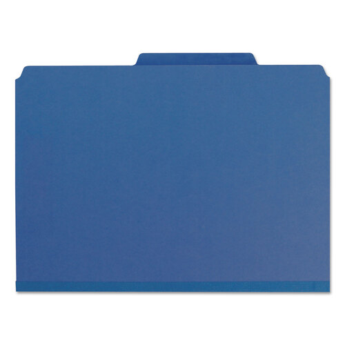 SMD21541 - Smead - Expanding Recycled Heavy Pressboard Folders, 1/3-Cut Tabs: Assorted, Letter Size, 1&quot; Expansion, Dark Blue, 25/Box