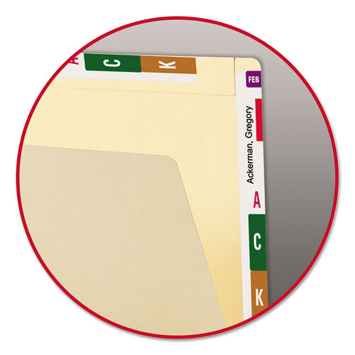 SMD24190 - Smead - Heavyweight Manila End Tab Conversion File Folders, Straight Tabs, Letter Size, 0.75&quot; Expansion, Manila, 100/Box