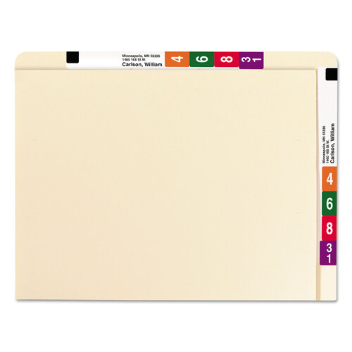 SMD24190 - Smead - Heavyweight Manila End Tab Conversion File Folders, Straight Tabs, Letter Size, 0.75&quot; Expansion, Manila, 100/Box