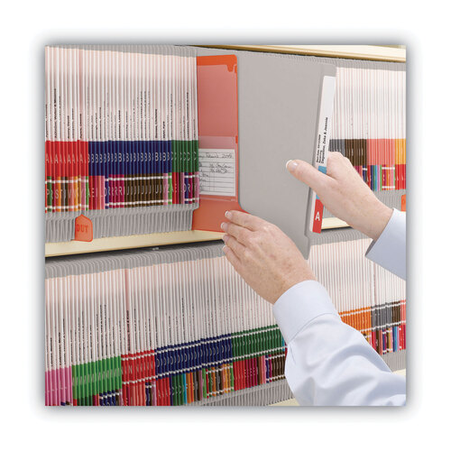 SMD25310 - Smead - Shelf-Master Reinforced End Tab Colored Folders, Straight Tabs, Letter Size, 0.75&quot; Expansion, Gray, 100/Box