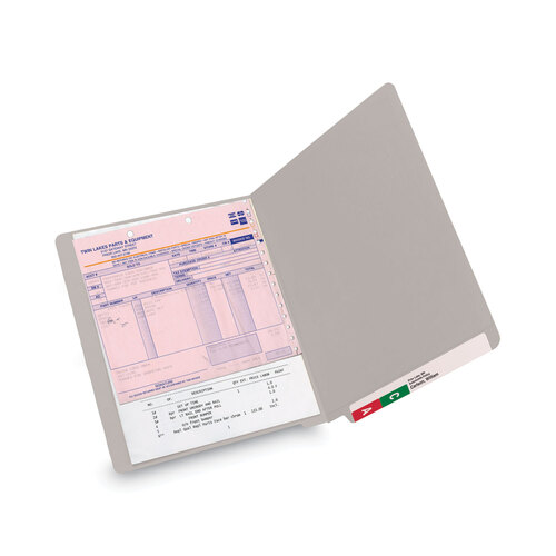 SMD25310 - Smead - Shelf-Master Reinforced End Tab Colored Folders, Straight Tabs, Letter Size, 0.75&quot; Expansion, Gray, 100/Box