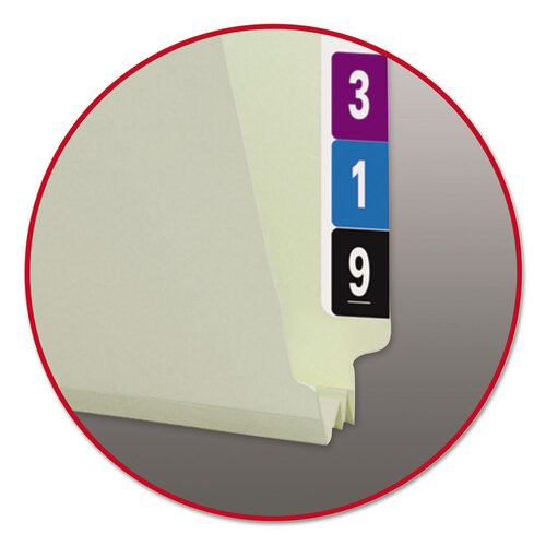 Extra-Heavy Recycled Pressboard End Tab Folders, Straight Tabs, Letter Size, 2