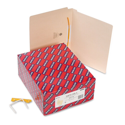 Heavyweight Manila Reinforced End Tab U-Clip Fastener Folders, 0.75 Heavyweight Manila Reinforced End Tab U-Clip Fastener Folders, 0.75