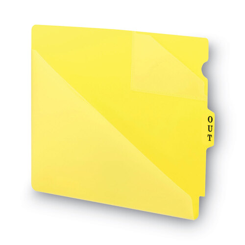 SMD61966 - Smead - End Tab Poly Out Guides, Two-Pocket Style, 1/3-Cut End Tab, Out, 8.5 x 11, Yellow, 50/Box