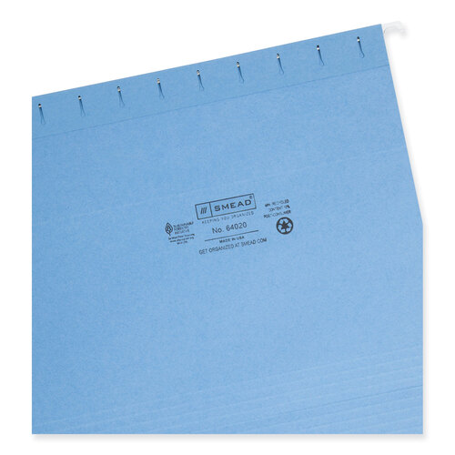 SMD64020 - Smead - Color Hanging Folders with 1/3 Cut Tabs, Letter Size, 1/3-Cut Tabs, Assorted Colors, 25/Box