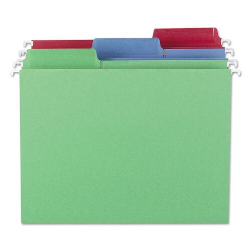 SMD64031 - Smead - Erasable Folders, Letter Size, 1/3-Cut Tabs, Assorted Colors, 18/Box