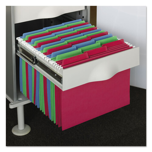 SMD64031 - Smead - Erasable Folders, Letter Size, 1/3-Cut Tabs, Assorted Colors, 18/Box
